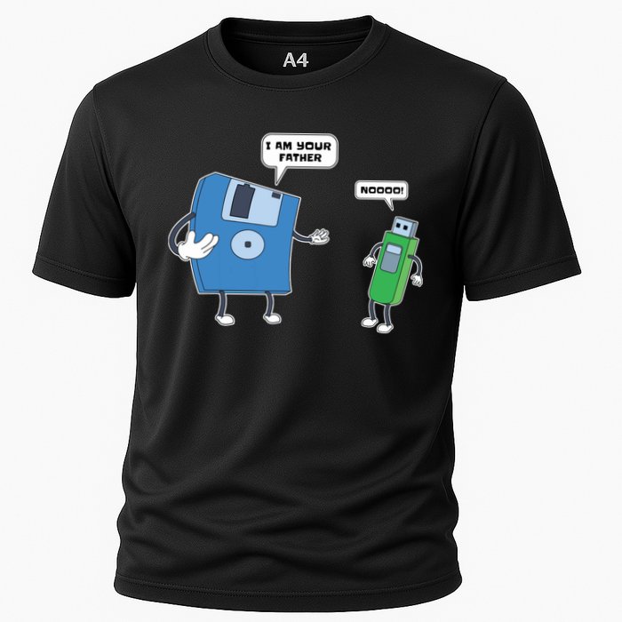 Computer Engineering I Men Father Son Floppy Disk Engineer Short Sleeve Performance Shirt