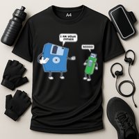 Computer Engineering I Men Father Son Floppy Disk Engineer Short Sleeve Performance Shirt