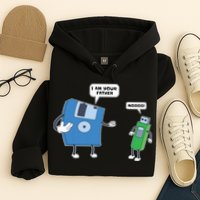 Computer Engineering I Men Father Son Floppy Disk Engineer Short Sleeve Hoodie