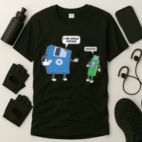 Computer Engineering I Men Father Son Floppy Disk Engineer Short Sleeve T-Shirt