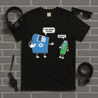 Computer Engineering I Men Father Son Floppy Disk Engineer Short Sleeve T-Shirt