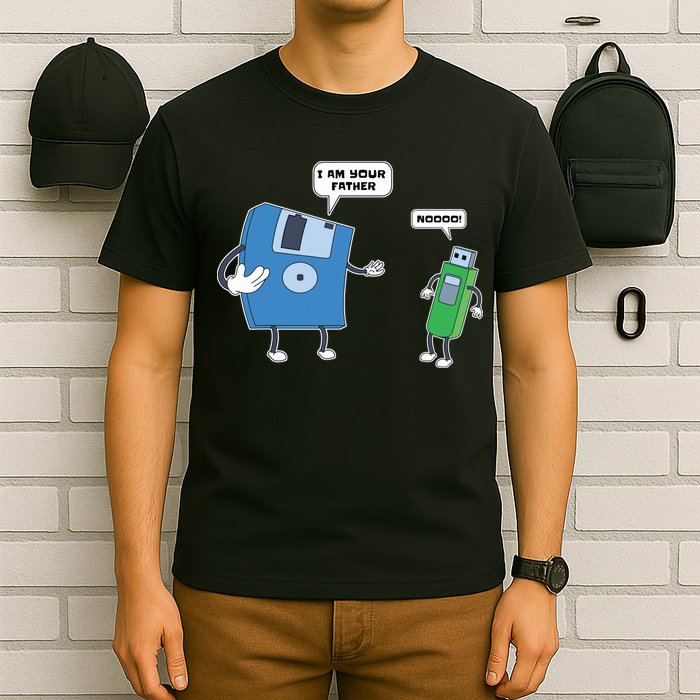 Computer Engineering I Men Father Son Floppy Disk Engineer Short Sleeve T-Shirt
