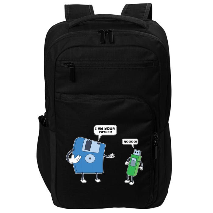 Computer Engineering I Men Father Son Floppy Disk Engineer Short Sleeve Impact Tech Backpack