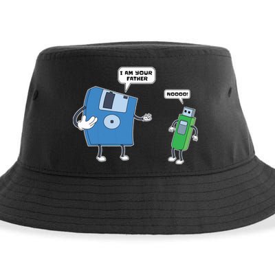 Computer Engineering I Men Father Son Floppy Disk Engineer Short Sleeve Sustainable Bucket Hat