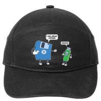 Computer Engineering I Men Father Son Floppy Disk Engineer Short Sleeve 7-Panel Snapback Hat