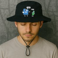 Computer Engineering I Men Father Son Floppy Disk Engineer Short Sleeve Bucket Hat