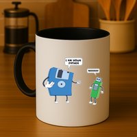 Computer Engineering I Men Father Son Floppy Disk Engineer Short Sleeve Mug