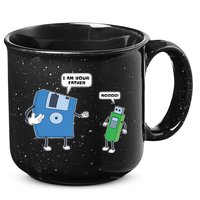 Computer Engineering I Men Father Son Floppy Disk Engineer Short Sleeve 15oz Campfire Ceramic Mug