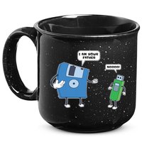 Computer Engineering I Men Father Son Floppy Disk Engineer Short Sleeve 15oz Campfire Ceramic Mug