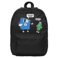 Computer Engineering I Men Father Son Floppy Disk Engineer Short Sleeve 16 in Basic Backpack