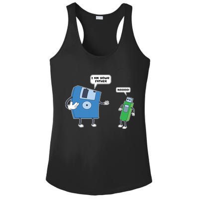 Computer Engineering I Men Father Son Floppy Disk Engineer Short Sleeve Ladies PosiCharge Competitor Racerback Tank
