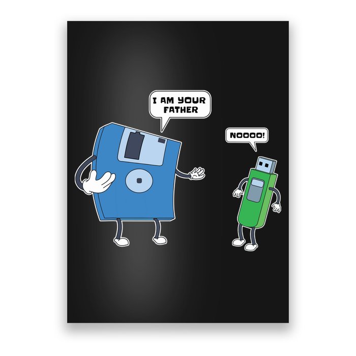 Computer Engineering I Men Father Son Floppy Disk Engineer Short Sleeve Poster