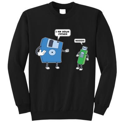 Computer Engineering I Men Father Son Floppy Disk Engineer Short Sleeve Tall Sweatshirt