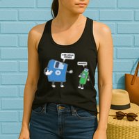 Computer Engineering I Men Father Son Floppy Disk Engineer Short Sleeve Womens Tank Top
