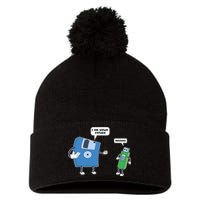 Computer Engineering I Men Father Son Floppy Disk Engineer Short Sleeve Pom Pom 12in Knit Beanie