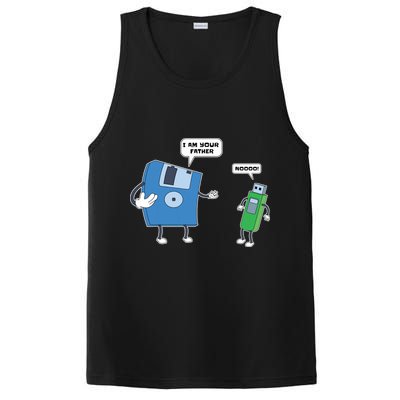 Computer Engineering I Men Father Son Floppy Disk Engineer Short Sleeve PosiCharge Competitor Tank