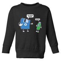Computer Engineering I Men Father Son Floppy Disk Engineer Short Sleeve Toddler Sweatshirt