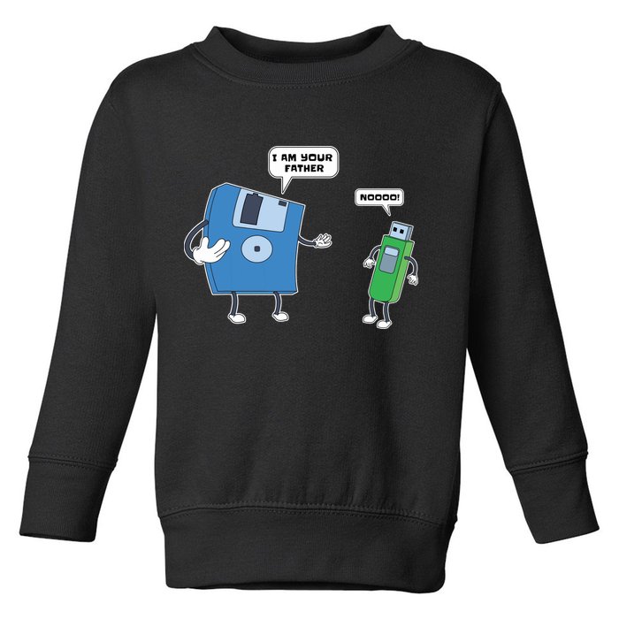 Computer Engineering I Men Father Son Floppy Disk Engineer Short Sleeve Toddler Sweatshirt