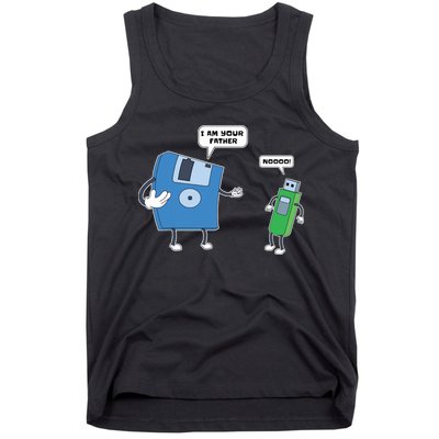 Computer Engineering I Men Father Son Floppy Disk Engineer Short Sleeve Tank Top
