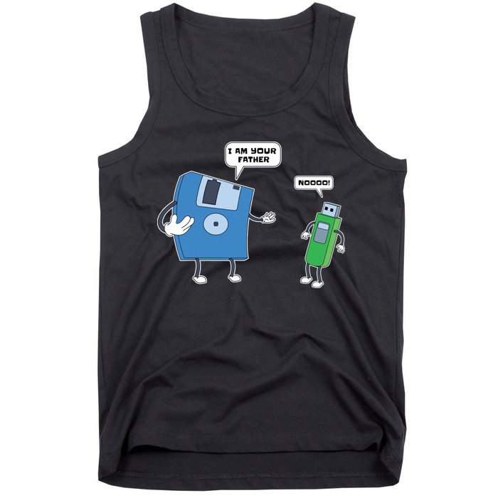 Computer Engineering I Men Father Son Floppy Disk Engineer Short Sleeve Tank Top