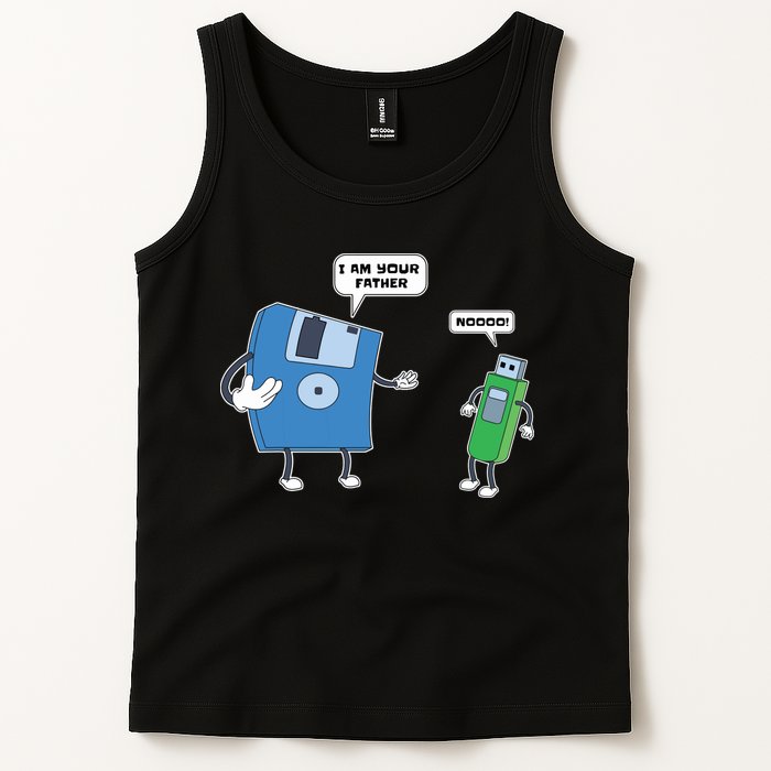 Computer Engineering I Men Father Son Floppy Disk Engineer Short Sleeve Tank Top
