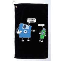 Computer Engineering I Men Father Son Floppy Disk Engineer Short Sleeve Golf Towel
