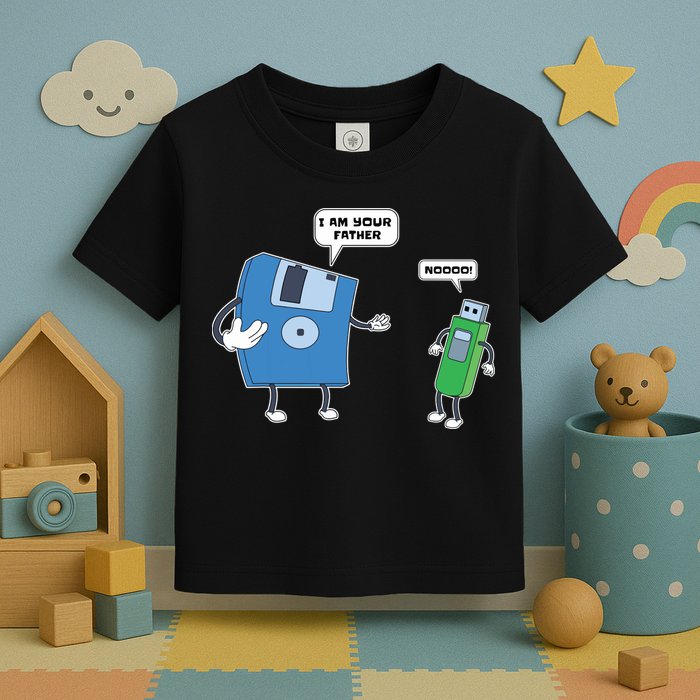 Computer Engineering I Men Father Son Floppy Disk Engineer Short Sleeve Toddler T-Shirt