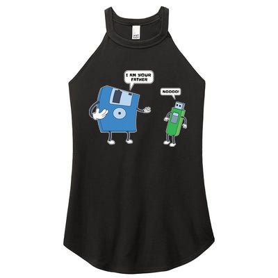 Computer Engineering I Men Father Son Floppy Disk Engineer Short Sleeve Women's Perfect Tri Rocker Tank