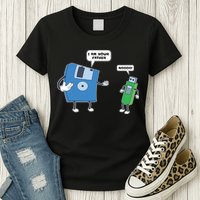 Computer Engineering I Men Father Son Floppy Disk Engineer Short Sleeve Womens T-Shirt