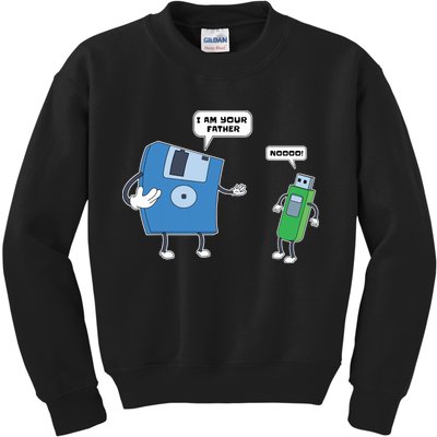 Computer Engineering I Men Father Son Floppy Disk Engineer Short Sleeve Kids Sweatshirt