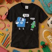 Computer Engineering I Men Father Son Floppy Disk Engineer Short Sleeve Kids T-Shirt