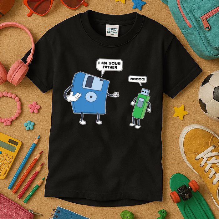Computer Engineering I Men Father Son Floppy Disk Engineer Short Sleeve Kids T-Shirt