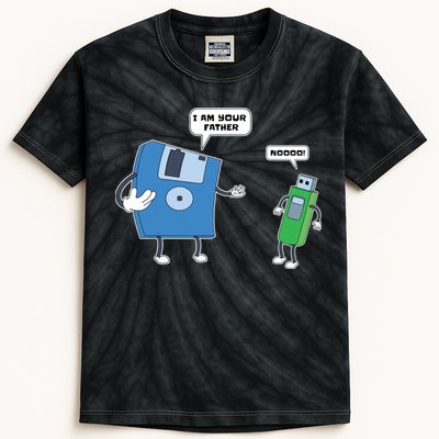 Computer Engineering I Men Father Son Floppy Disk Engineer Short Sleeve Kids Tie-Dye T-Shirt