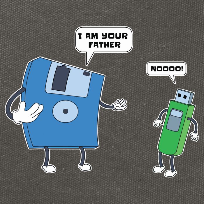 Computer Engineering I Men Father Son Floppy Disk Engineer Short Sleeve Cotton Canvas Backpack