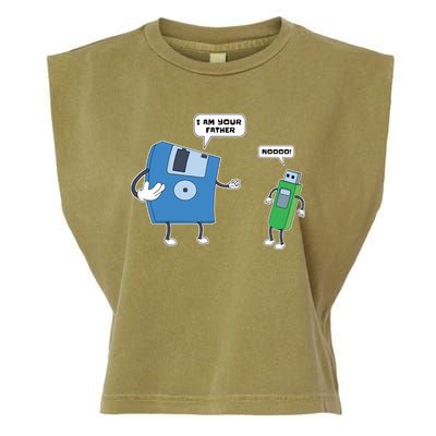 Computer Engineering I Men Father Son Floppy Disk Engineer Short Sleeve Garment-Dyed Women's Muscle Tee