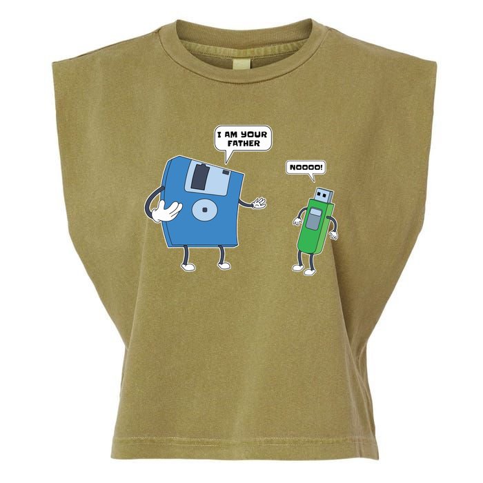 Computer Engineering I Men Father Son Floppy Disk Engineer Short Sleeve Garment-Dyed Women's Muscle Tee