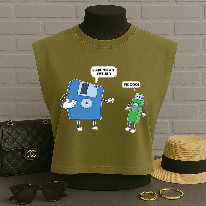 Computer Engineering I Men Father Son Floppy Disk Engineer Short Sleeve Garment-Dyed Women's Muscle Tee