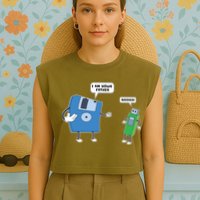 Computer Engineering I Men Father Son Floppy Disk Engineer Short Sleeve Garment-Dyed Women's Muscle Tee