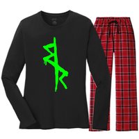 Cyberpunks Edgerunners Icons Vintage Women's Long Sleeve Flannel Pajama Set 