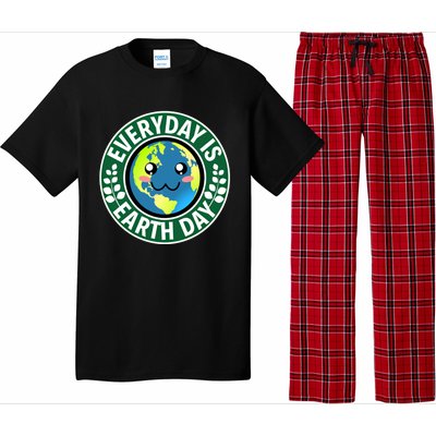 Cute Everyday Is Earth Day Environtal Eco Planet Gift Pajama Set