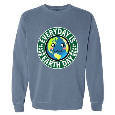 Cute Everyday Is Earth Day Environtal Eco Planet Gift Garment-Dyed Sweatshirt