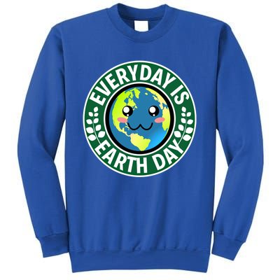 Cute Everyday Is Earth Day Environtal Eco Planet Gift Sweatshirt