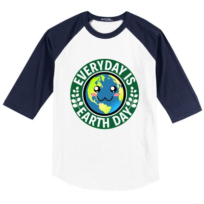 Cute Everyday Is Earth Day Environtal Eco Planet Gift Baseball Sleeve Shirt