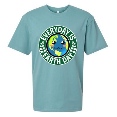 Cute Everyday Is Earth Day Environtal Eco Planet Gift Sueded Cloud Jersey T-Shirt