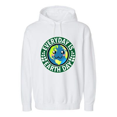 Cute Everyday Is Earth Day Environtal Eco Planet Gift Garment-Dyed Fleece Hoodie