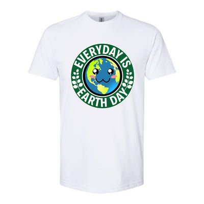 Cute Everyday Is Earth Day Environtal Eco Planet Gift Softstyle CVC T-Shirt