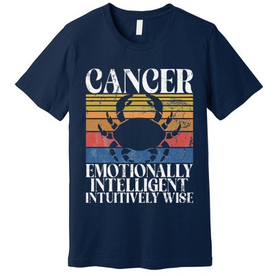 Cancer Emotionally Intelligent Intuitively Wise Cancer Premium T-Shirt
