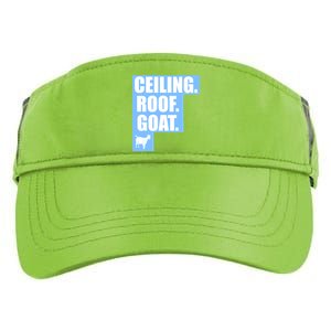 Ceiling. Roof. Goat. The Ceiling is the Roof The Goat of Basketball Adult Drive Performance Visor