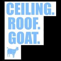 Ceiling. Roof. Goat. The Ceiling is the Roof The Goat of Basketball Cropped Pullover Crew