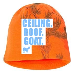 Ceiling. Roof. Goat. The Ceiling is the Roof The Goat of Basketball Kati - Camo Knit Beanie